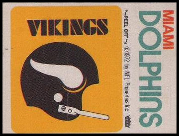 Minnesota Vikings Helmet Miami Dolphins Name
